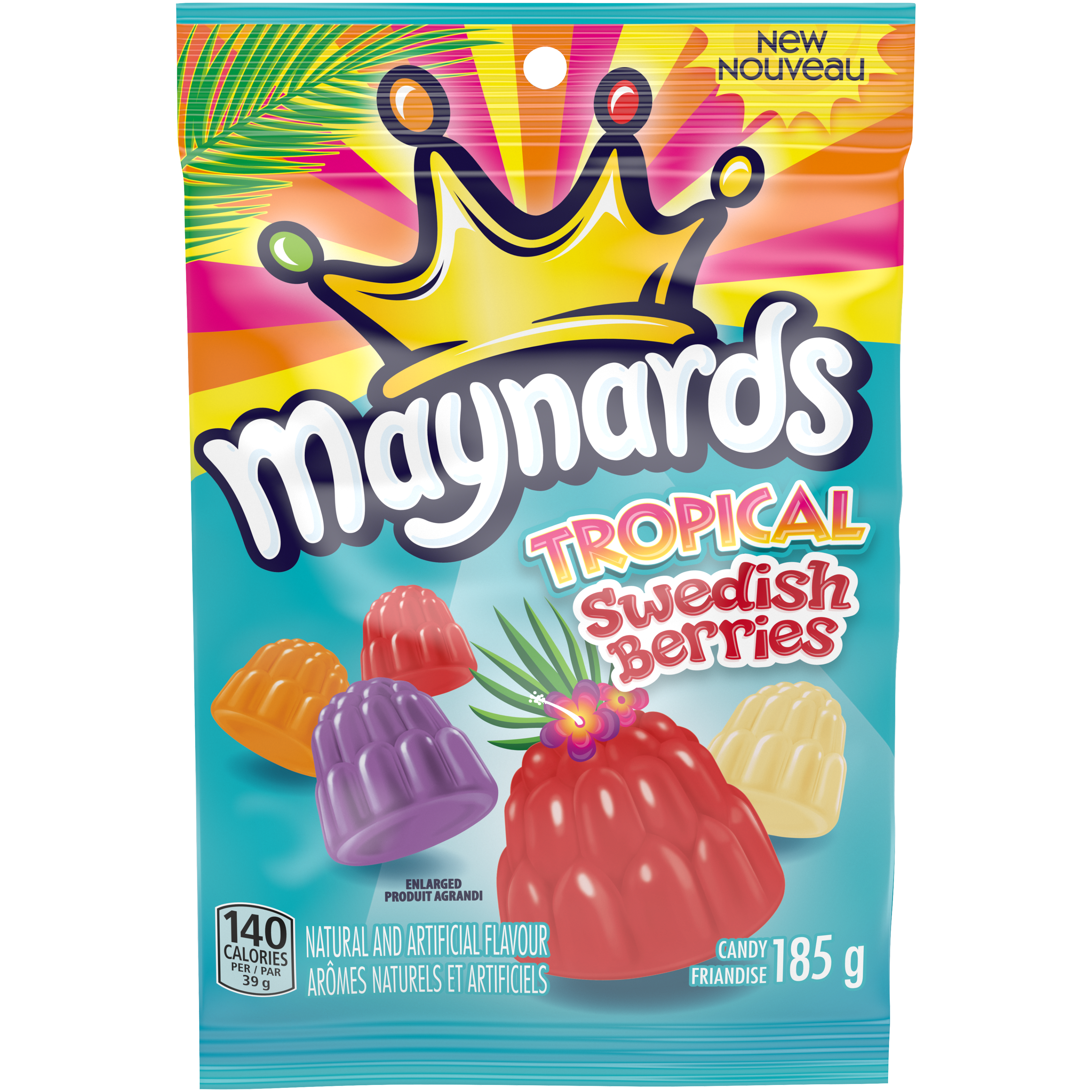 Maynards Sweedish Berry Tropical Candy, 185G-thumbnail-1