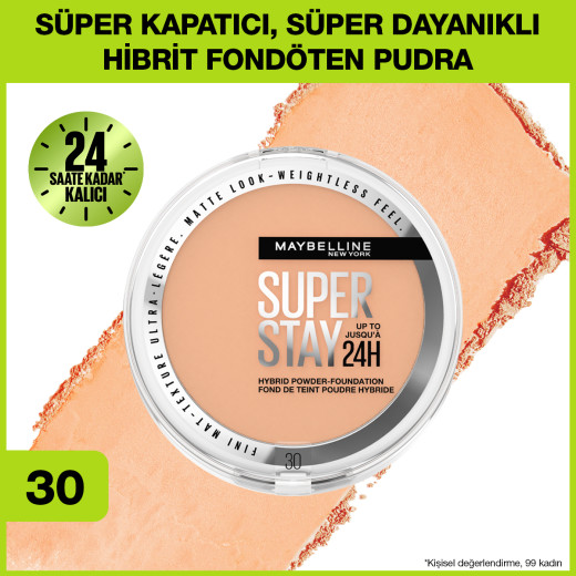 maybelline new york superstay hibrit pudra-fondöten - 30