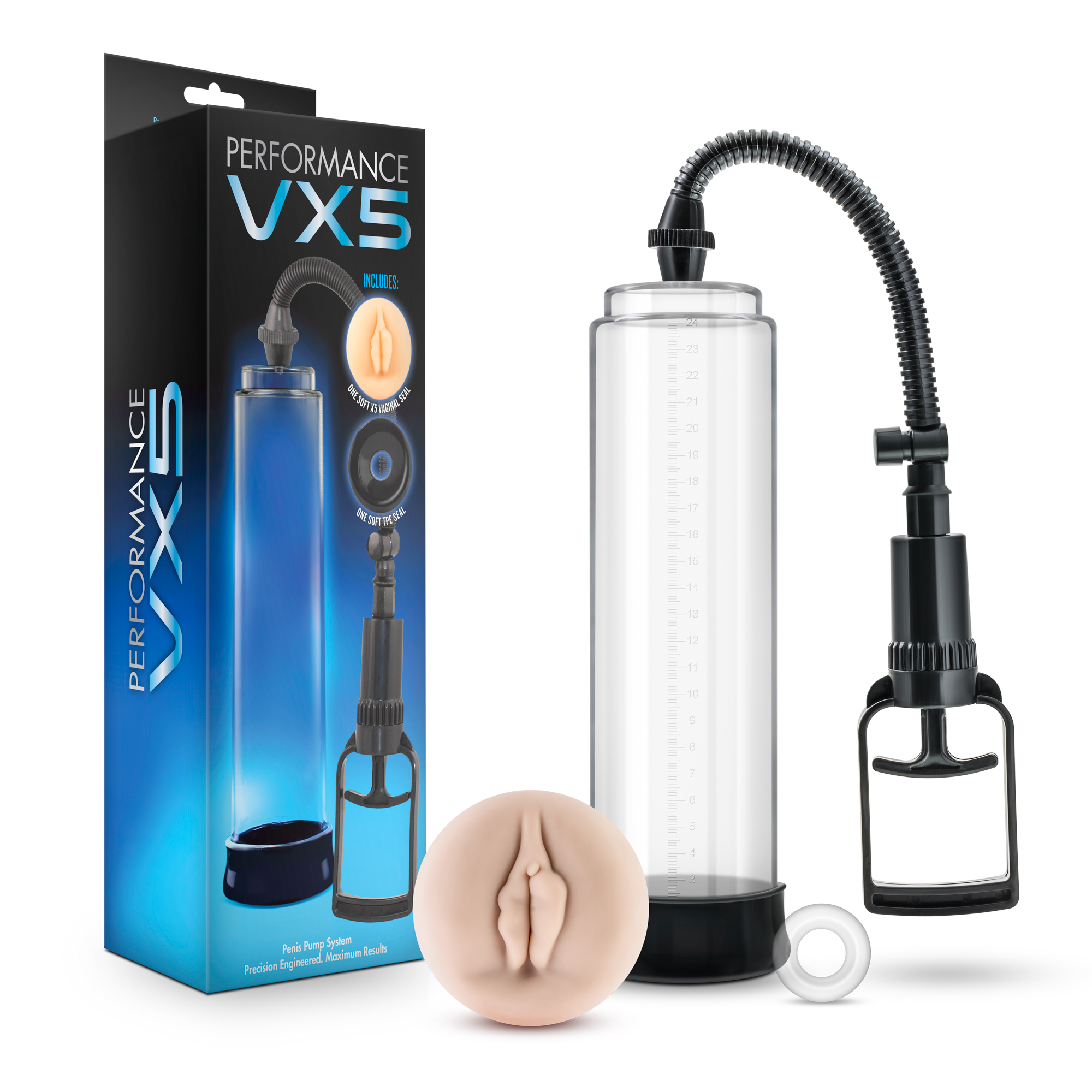 Blush Performance VX5 Male Enhancement Clear/Black Pump