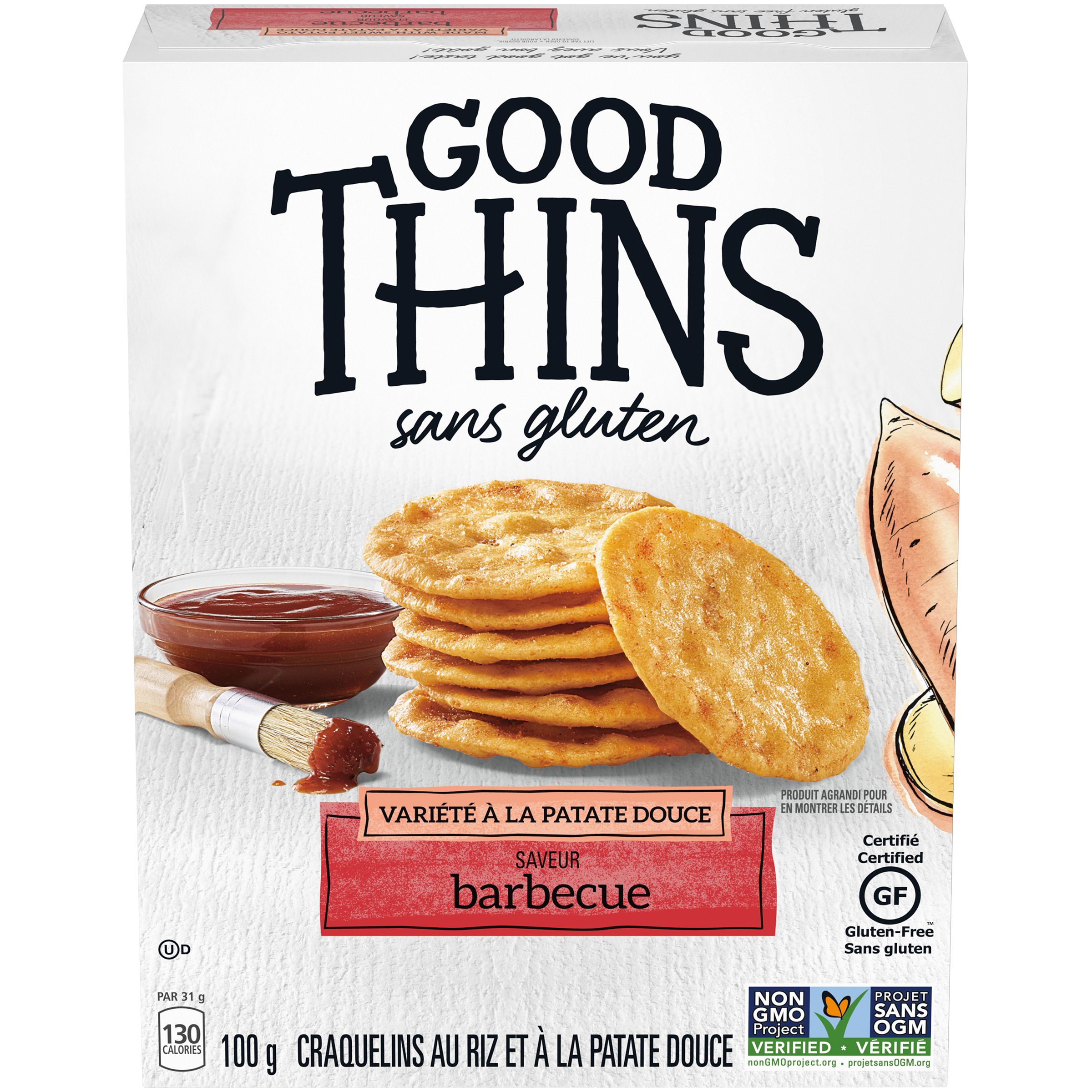 Craquelins GOOD THINS Patate douce barbecue 100 g-3