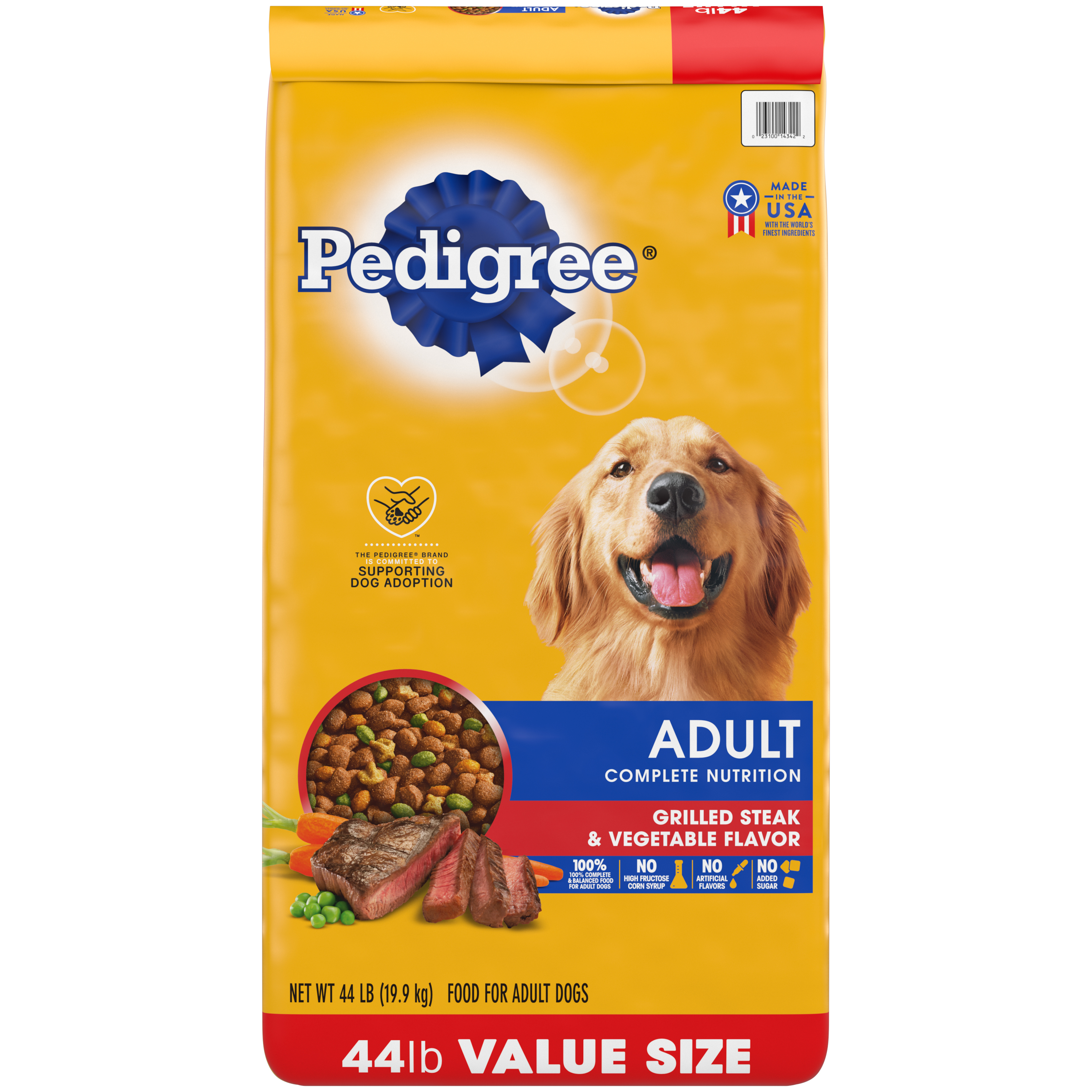 44 Lb Pedigree Adult Dog Steak & Vegetable - Healing/First Aid