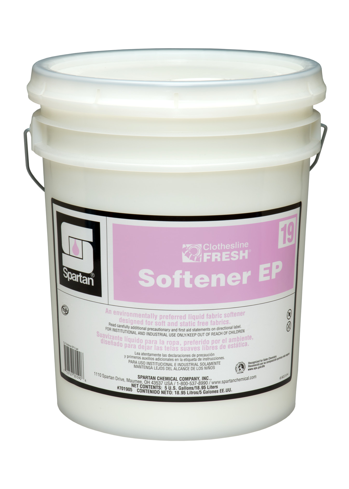 Spartan Chemical Company Clothesline Fresh Softener EP 19, 5 GAL PAIL
