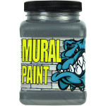 SILVER METALLIC MURAL PAINT PINT ROCK STAR