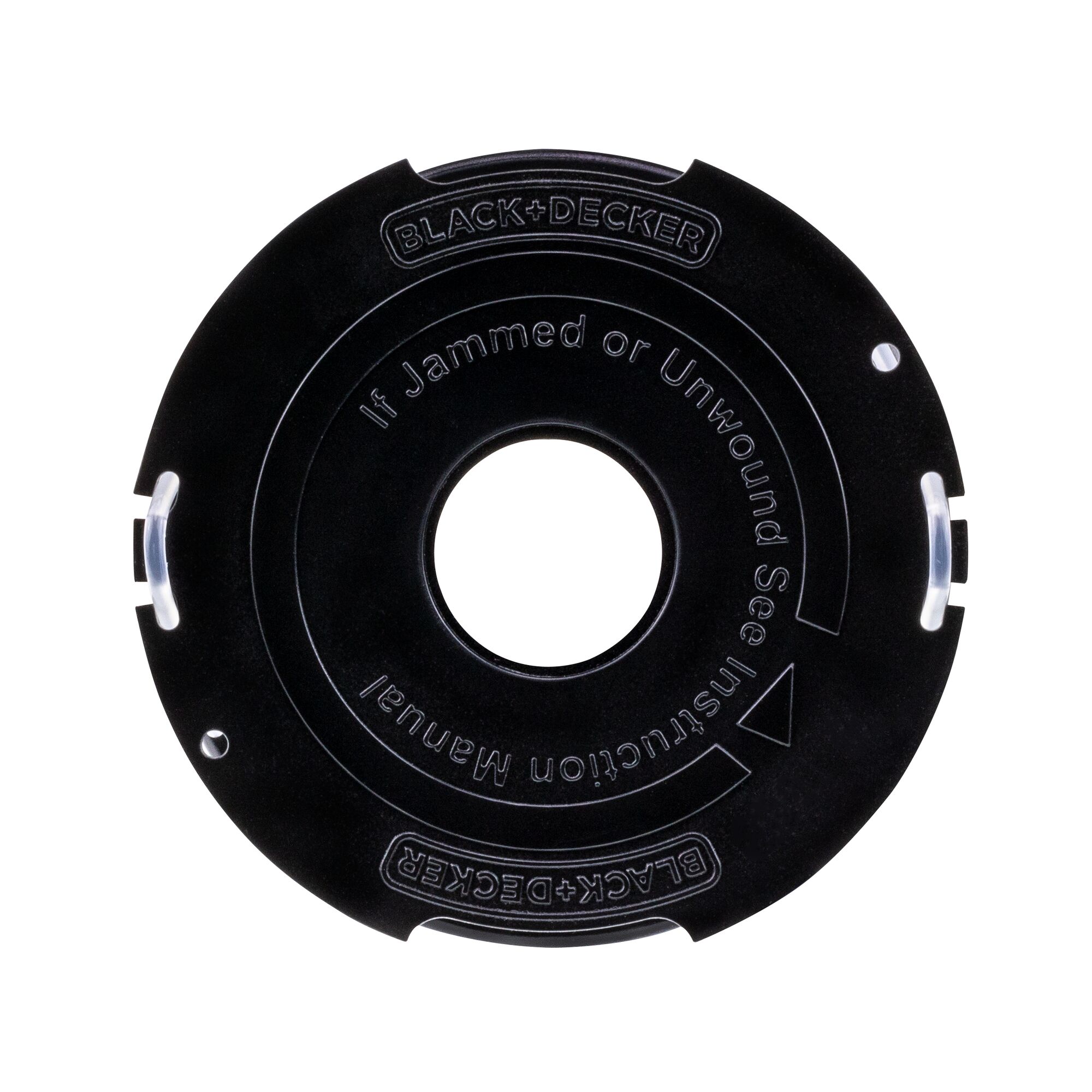 Side profile of dual line string trimmer replacement spool
