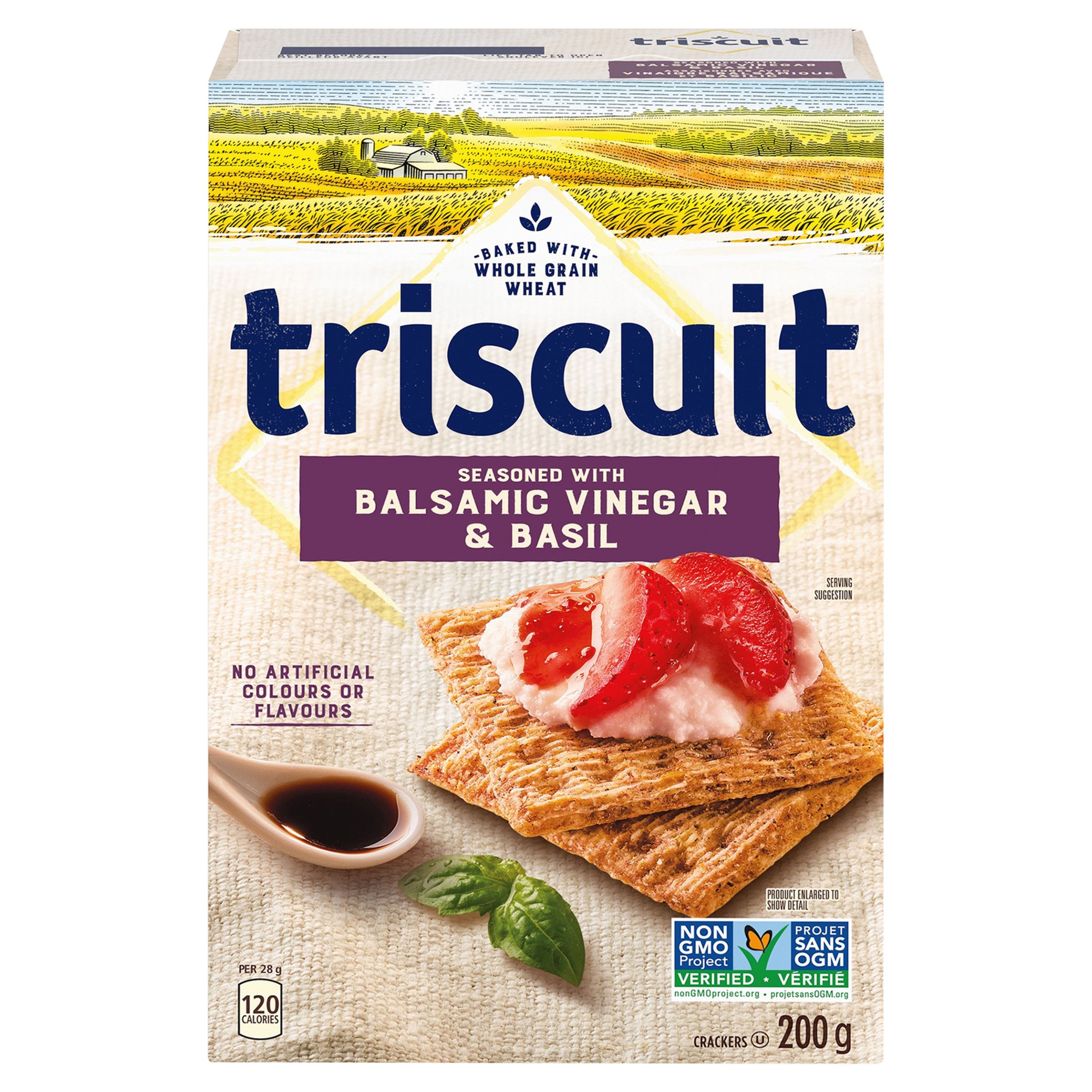 TRISCUIT Balsamic Vinegar & Basil Crackers, 200g