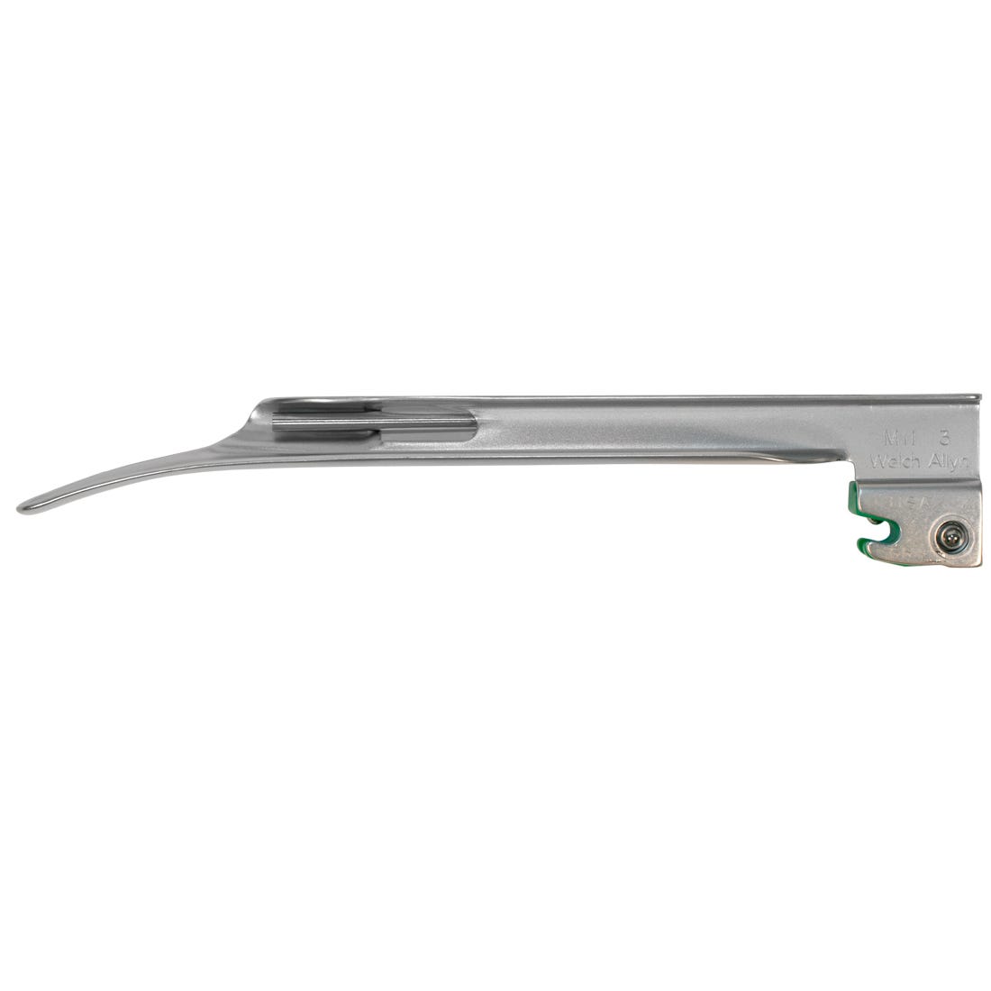 Welch Allyn Standard Fitting FiberOptic Laryngoscope Blades - Miller, Size 3, Fits Welch Allyn Fiberoptic Handle