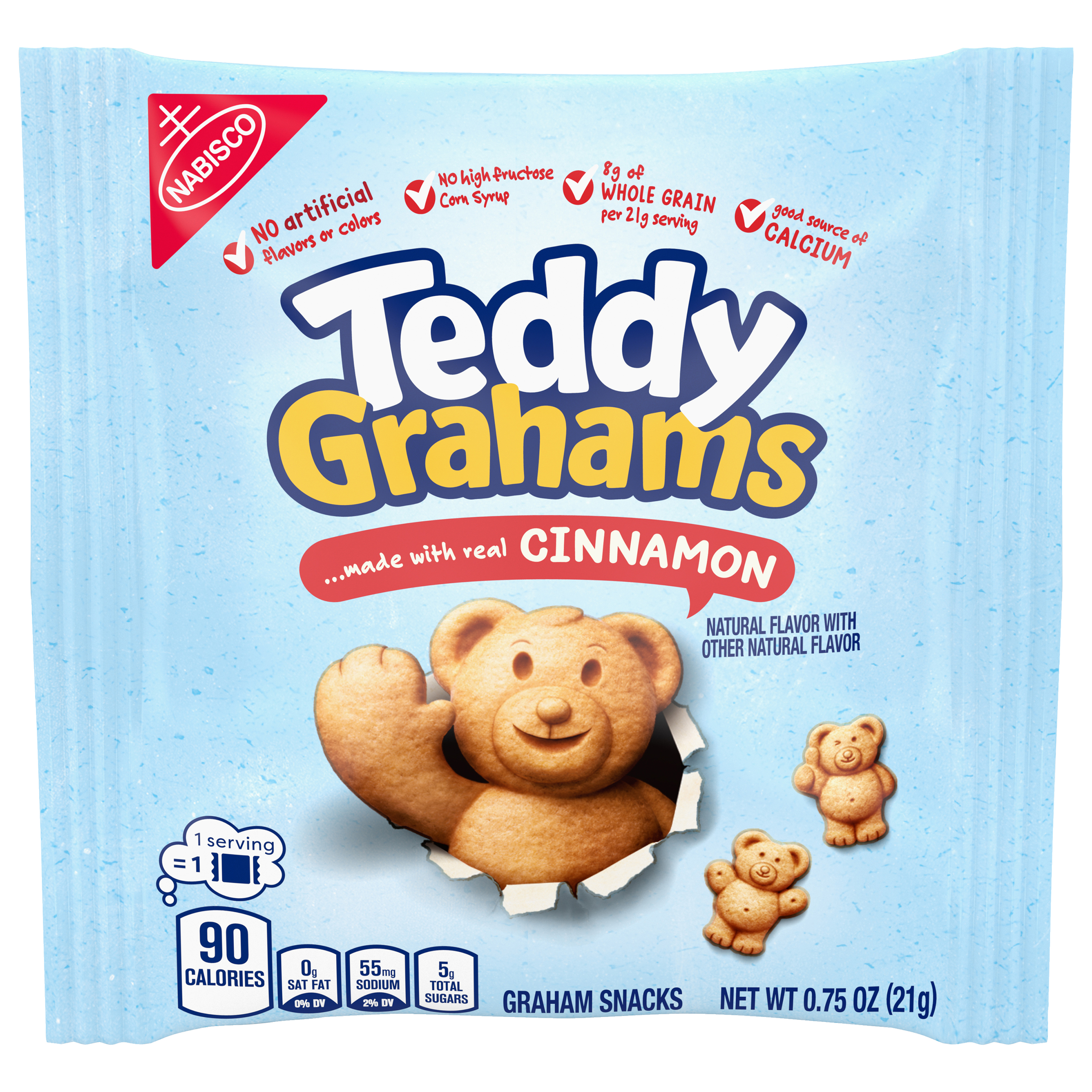 TEDDY GRAHAMS Cinnamon Single Serve 150/.75OZ