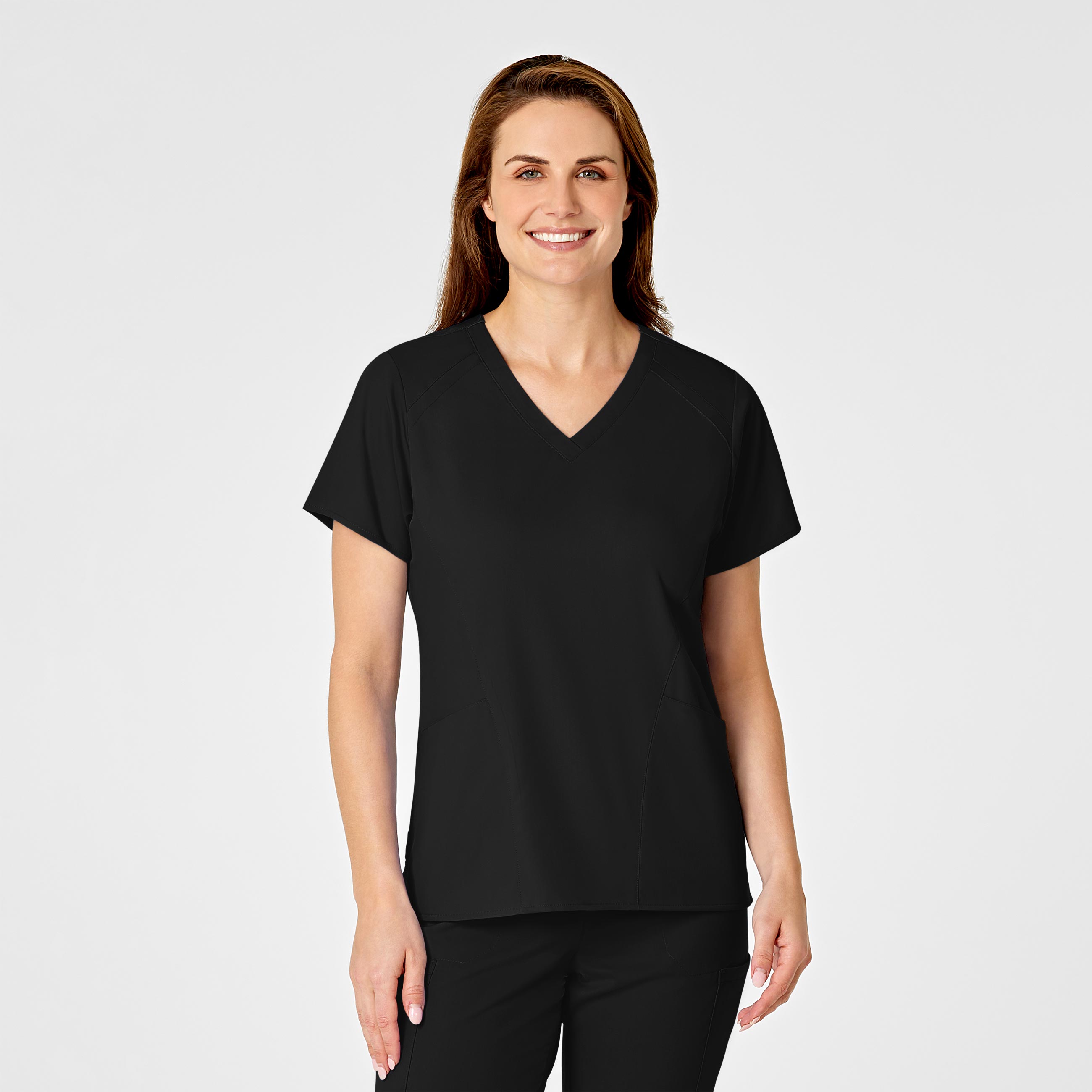 PRO Women&#8216;s 4 Pocket V-Neck Scrub Top-Wonder Wink