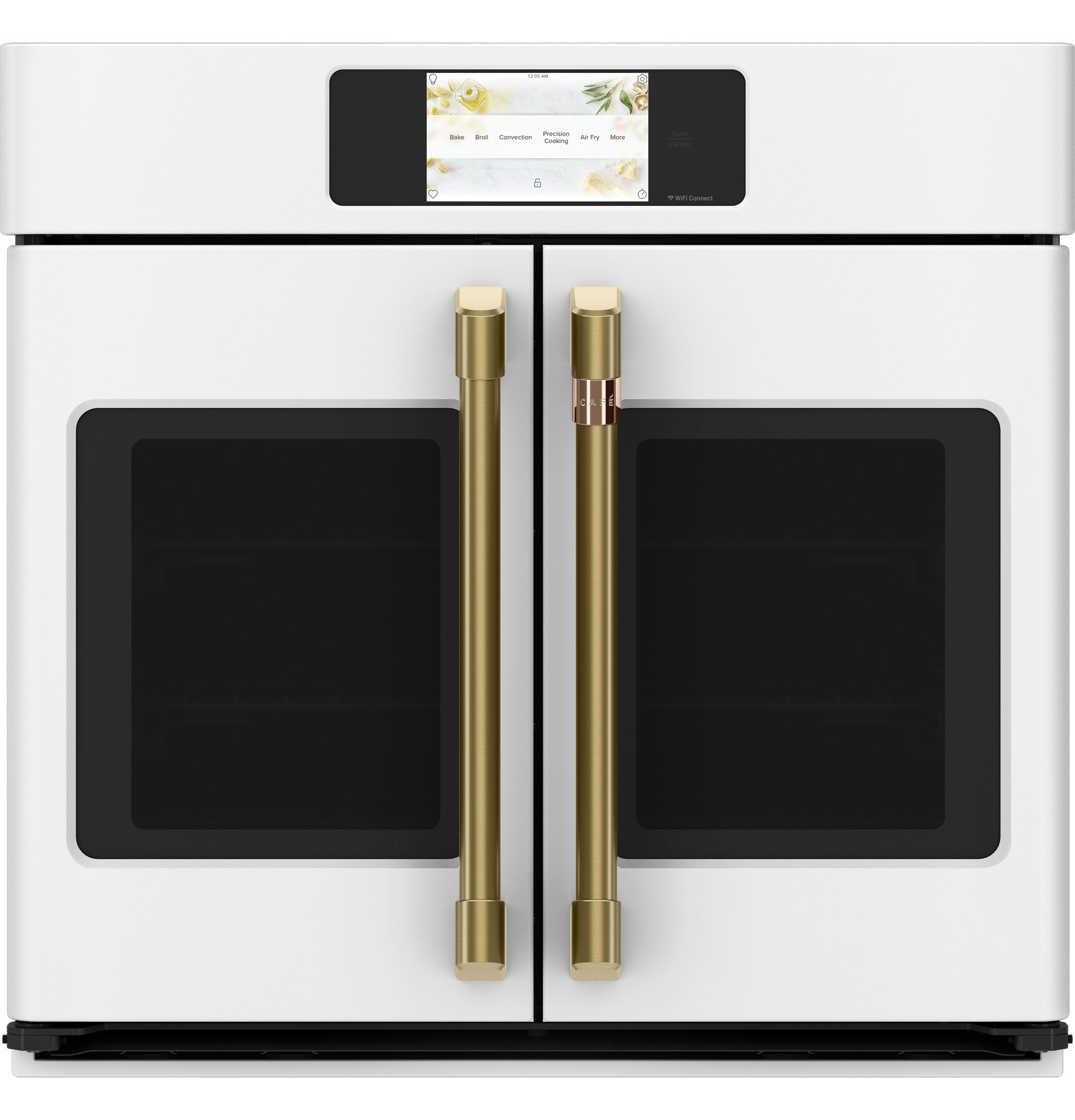 30" Width — Hndl & Knob Kit for French-Dr Sgl Wall Ovens — Brushed Brass — For use w/ Wall Ovens — Not Connectable view 3