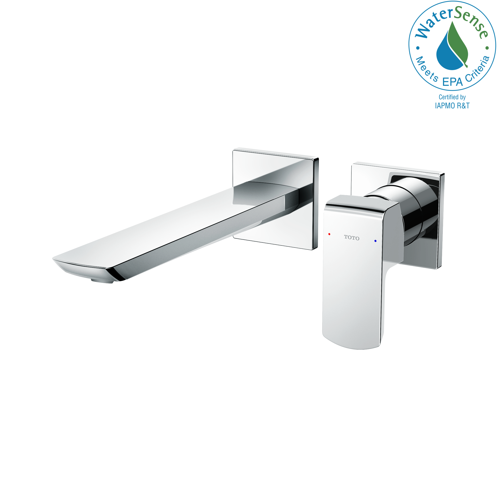 TOTO GR 1.2 GPM Wall-Mount Single-Handle Bathroom Faucet with COMFORT GLIDE Technology, Polished Chrome, Brass, TLG02311U#CP