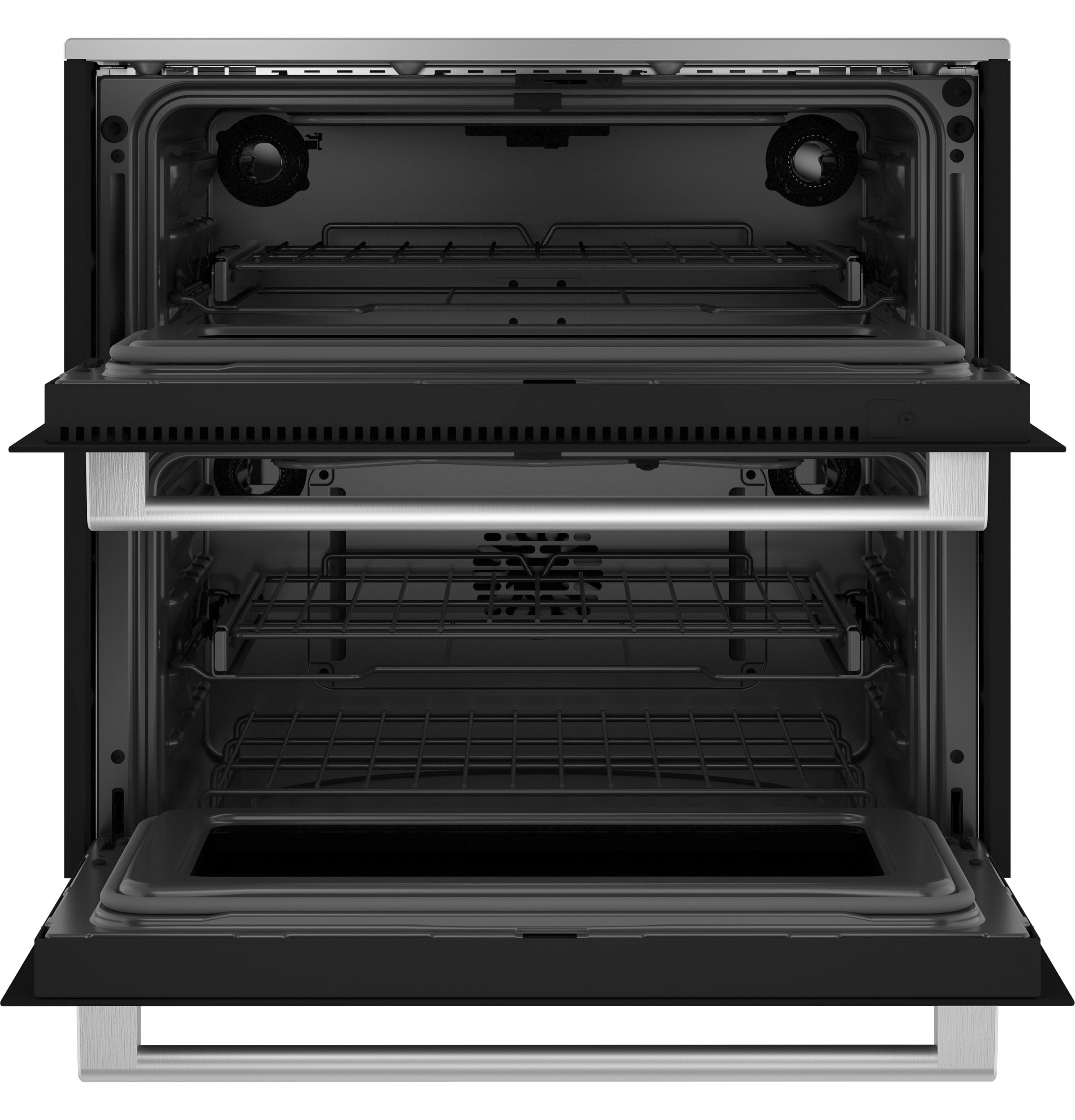 Café™ Minimal Series 30" Platinum Glass Double Electric Wall Oven view 2