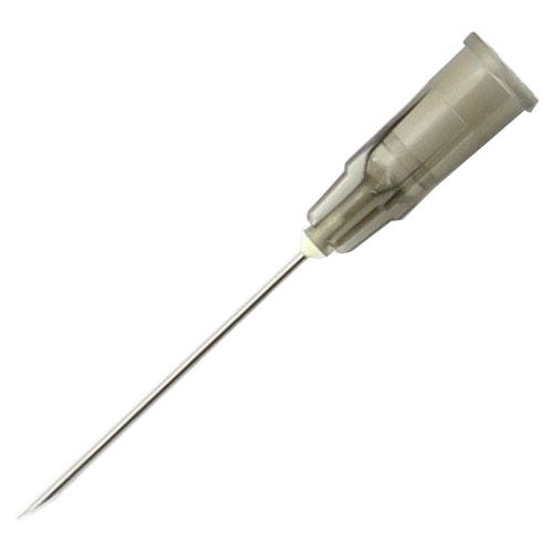 Hypodermic Needle, Regular Bevel, 22ga x 1", Sterile, Black Hub - 100/Box
