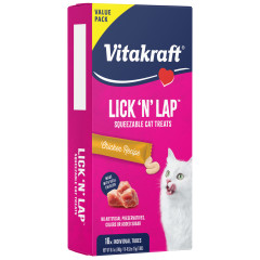 Image of Vitakraft Lick 'n' Lap™, Cat Treat with Real Chicken, 16 Count