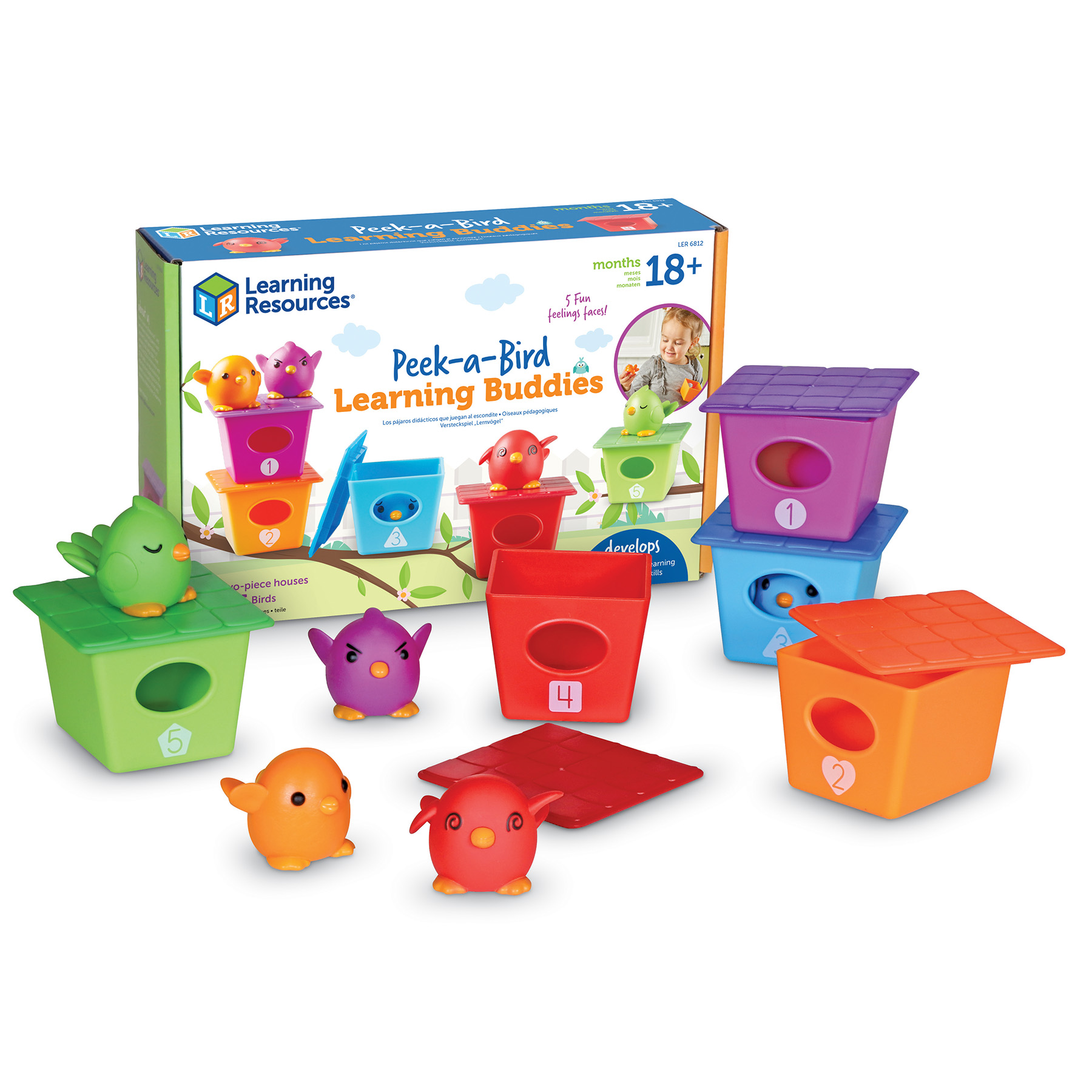 Learning Resources Peek-a-Bird Learning Buddies image number null