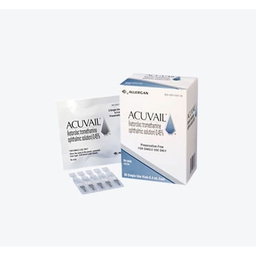 Acuvail® 0.45% 4ml Single-Use Vials - 30/Box