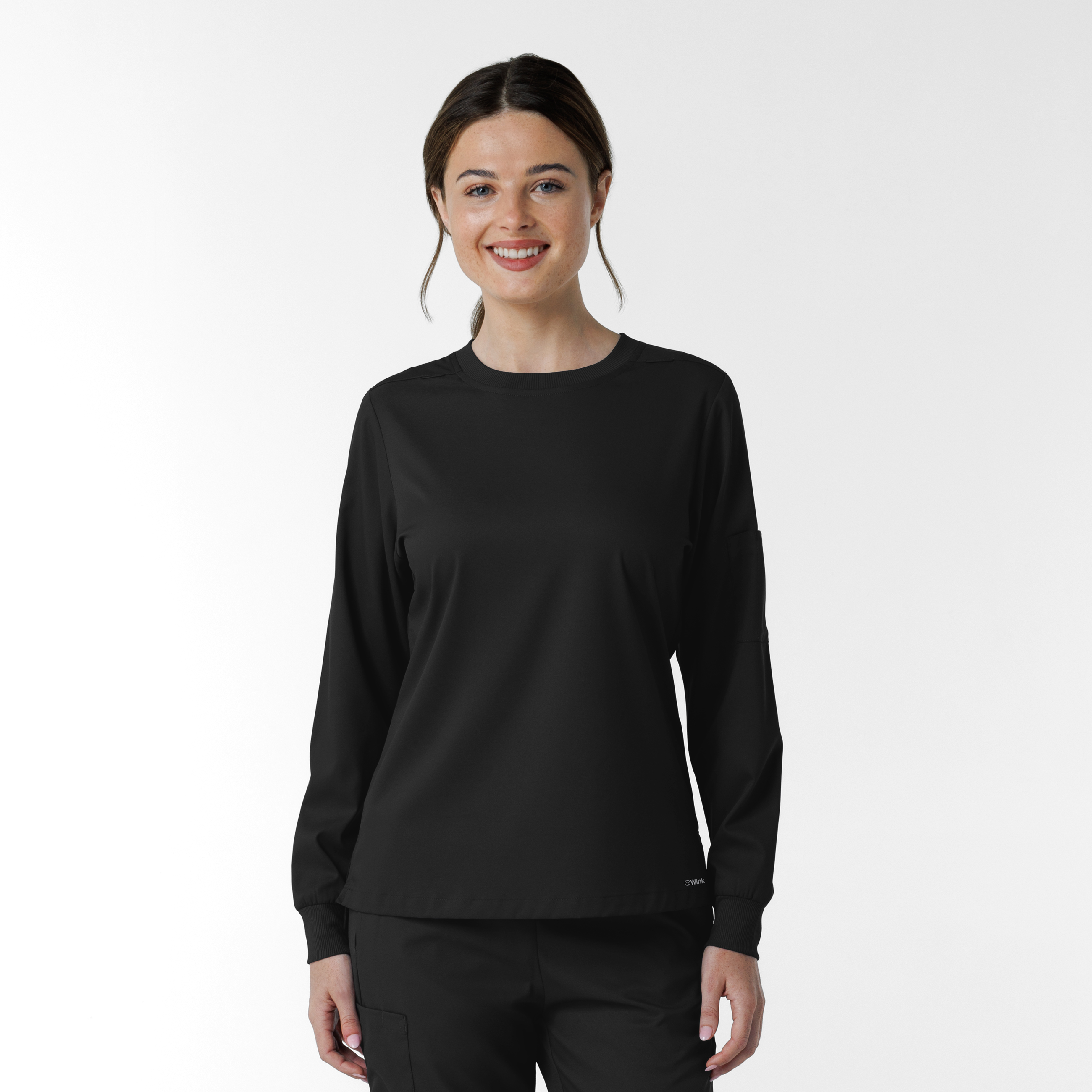 Boundless Women&#8216;s Classic Long Sleeve Scrub Tee-Wonder Wink