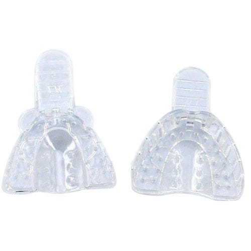 Impression Tray # 5 Perforated Small Upper Clear - 12/Bag