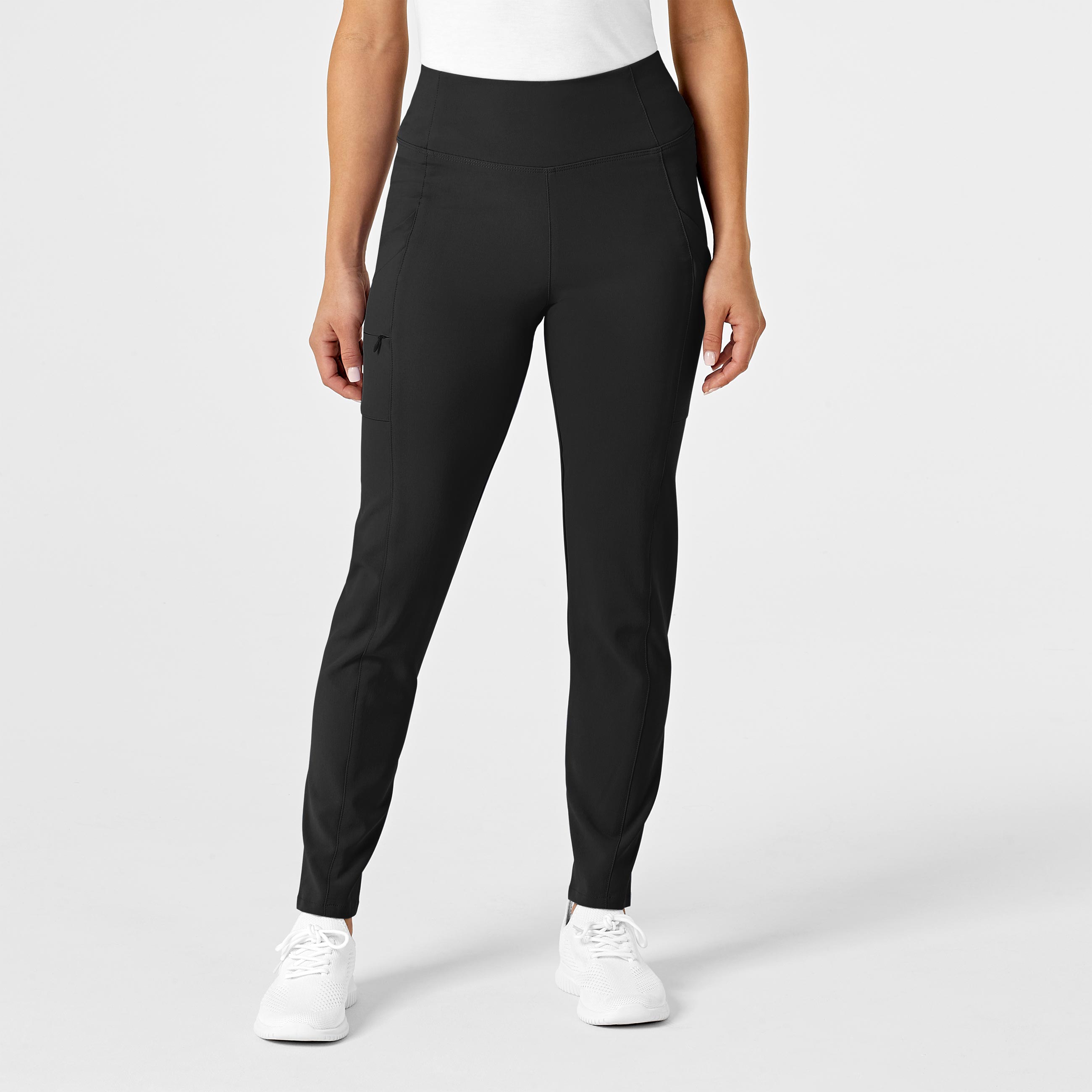 RENEW 5134 Women&#8216;s High Knit Waist Cargo Power Scrub Pants by Wonderwink-Wonder Wink