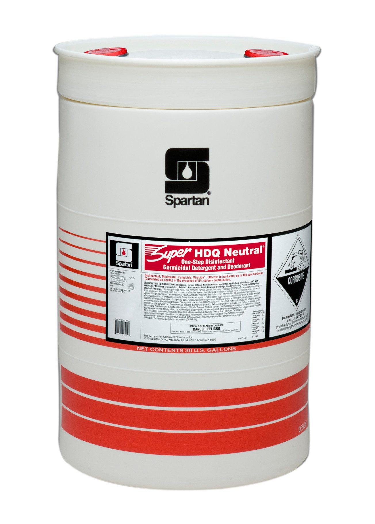 Spartan Chemical Company Super HDQ Neutral, 30 GAL DRUM