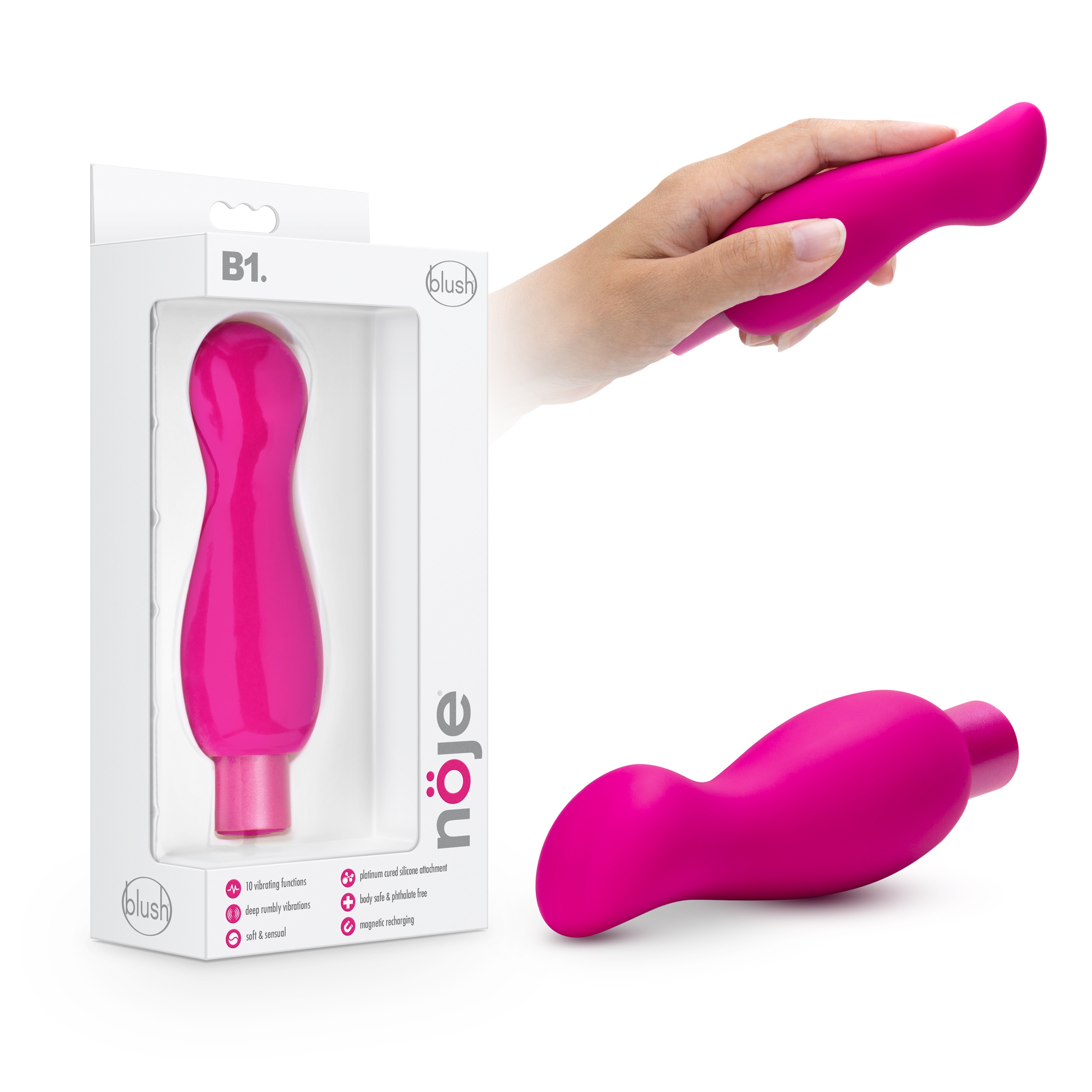 Blush Noje B1 Lily 5.5-Inch Vibrating Rechargeable Bullet