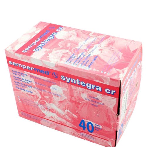 Syntegra CR® Surgeon Glove Size 7-1/2, Latex-Free, Powder-Free, Textured- 40pr/Box