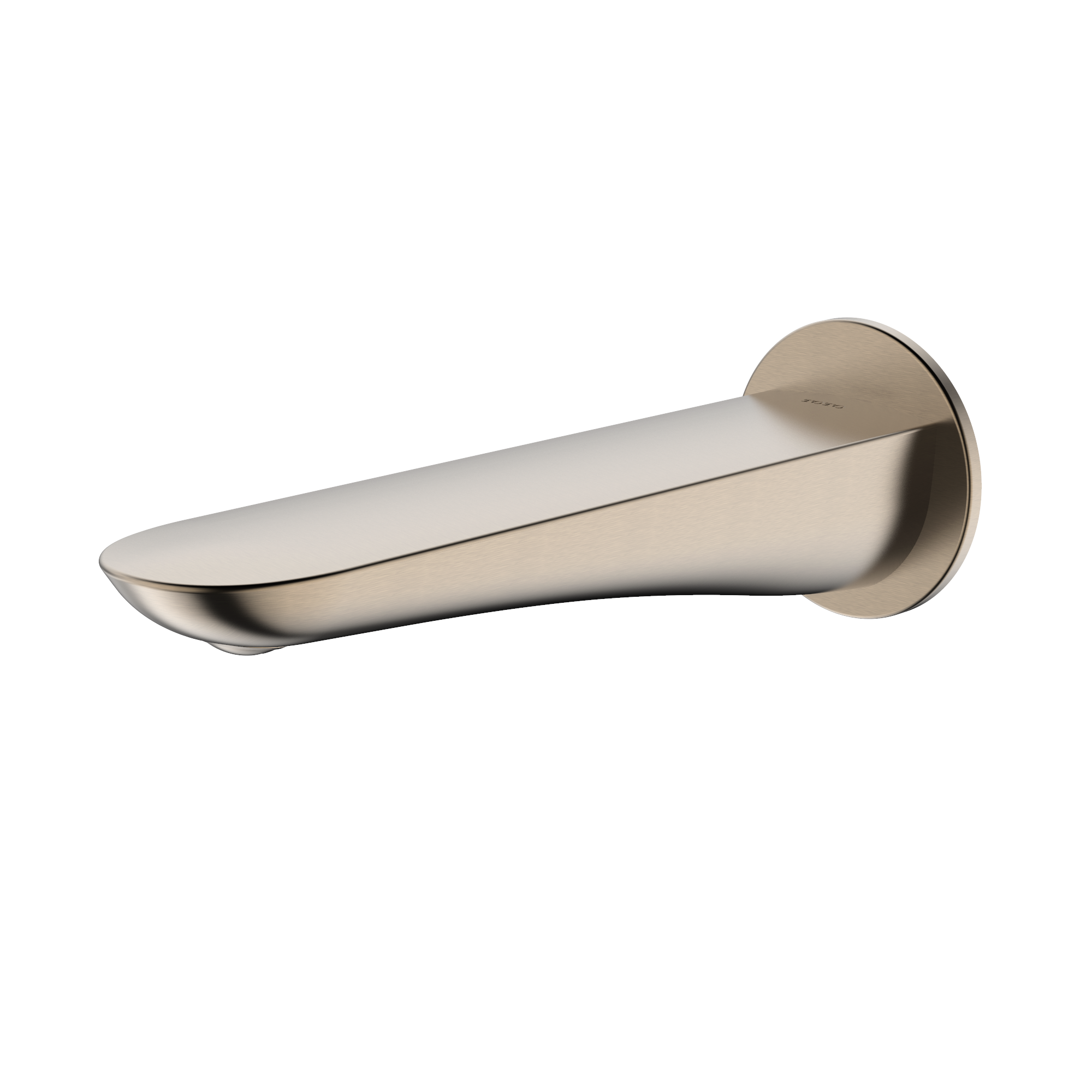 TOTO Modern R Wall Tub Spout, Brushed Nickel, Brass, TBG01001U#BN