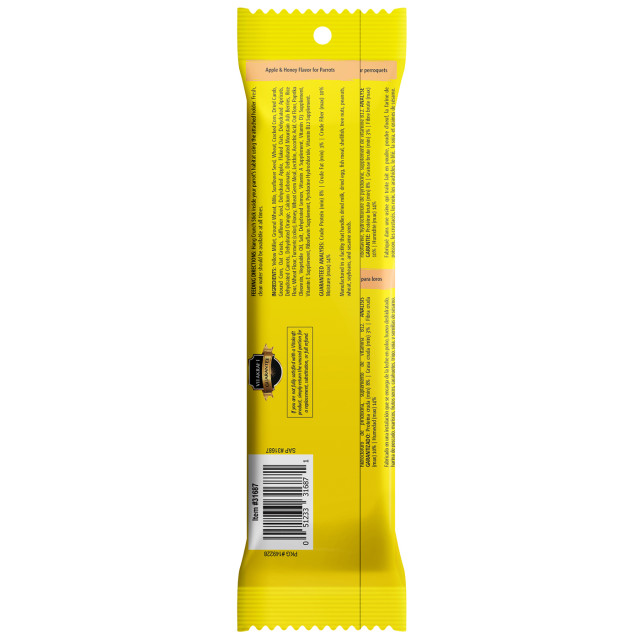 Back-Image showing Crunch Sticks Apple & Honey Flavor