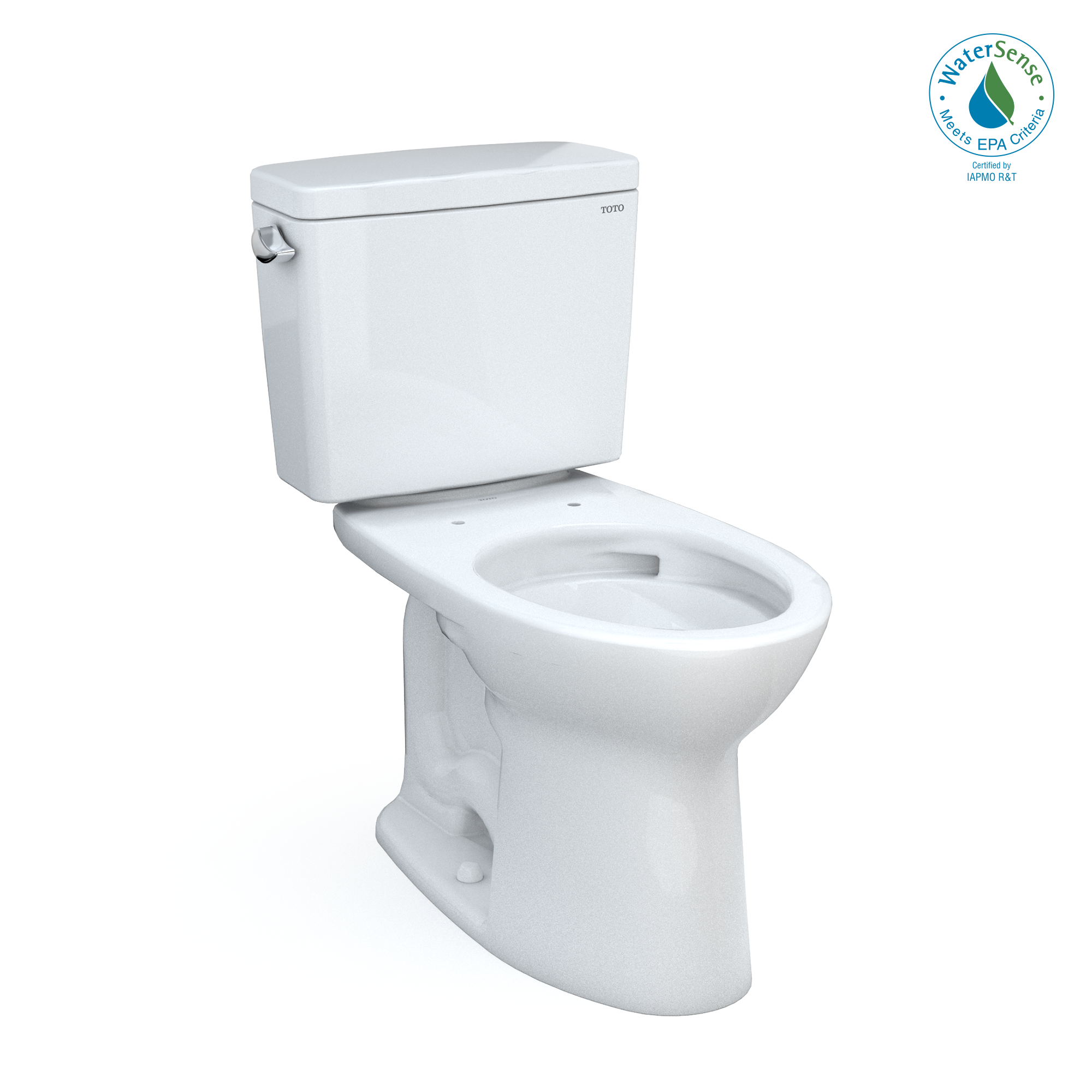 TOTO Drake Two-Piece Elongated 1.28 GPF TORNADO FLUSH Toilet with CEFIONTECT, Cotton White, Vitreous China, CST776CEG#01