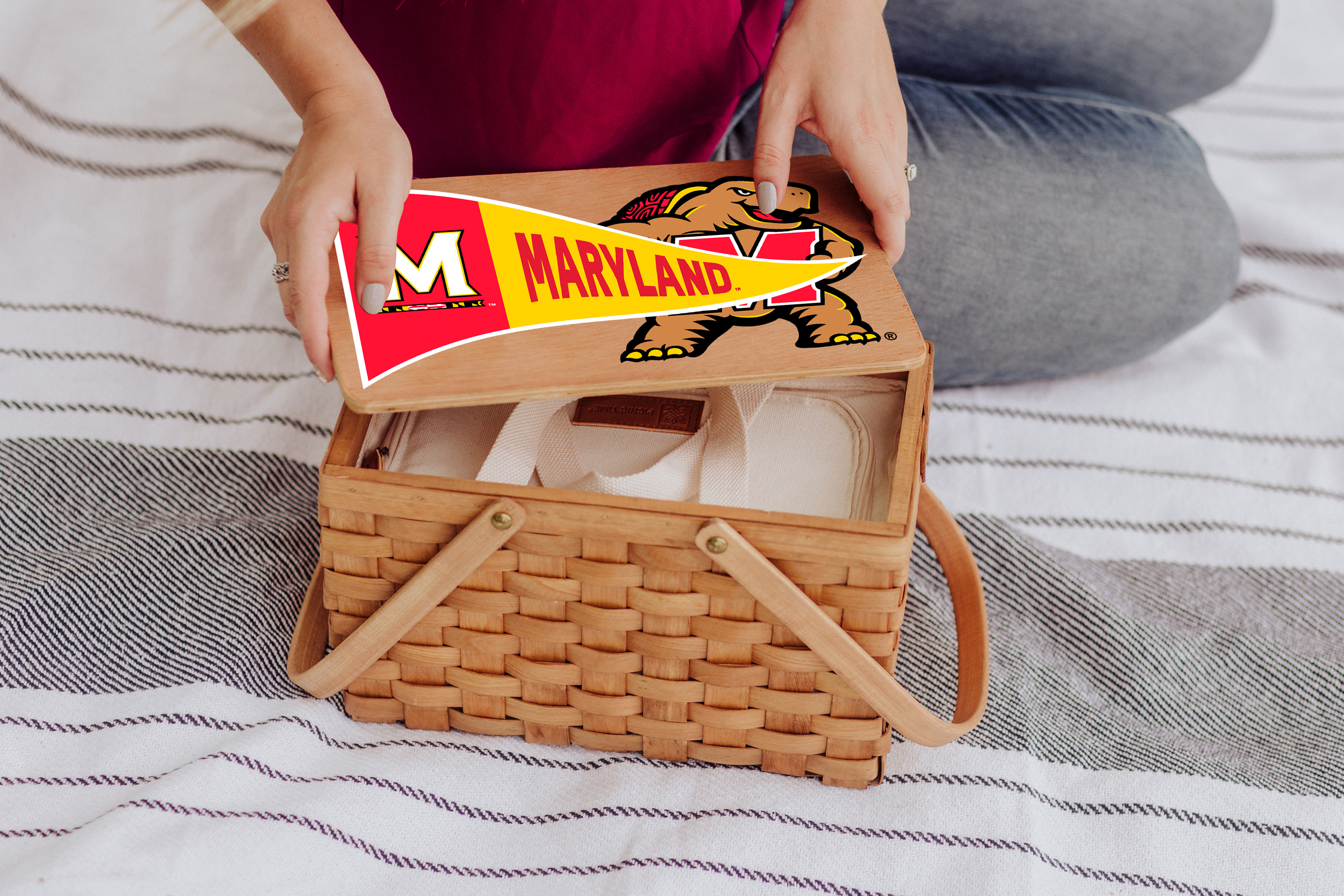 Maryland Terrapins - Poppy Personal Picnic Basket