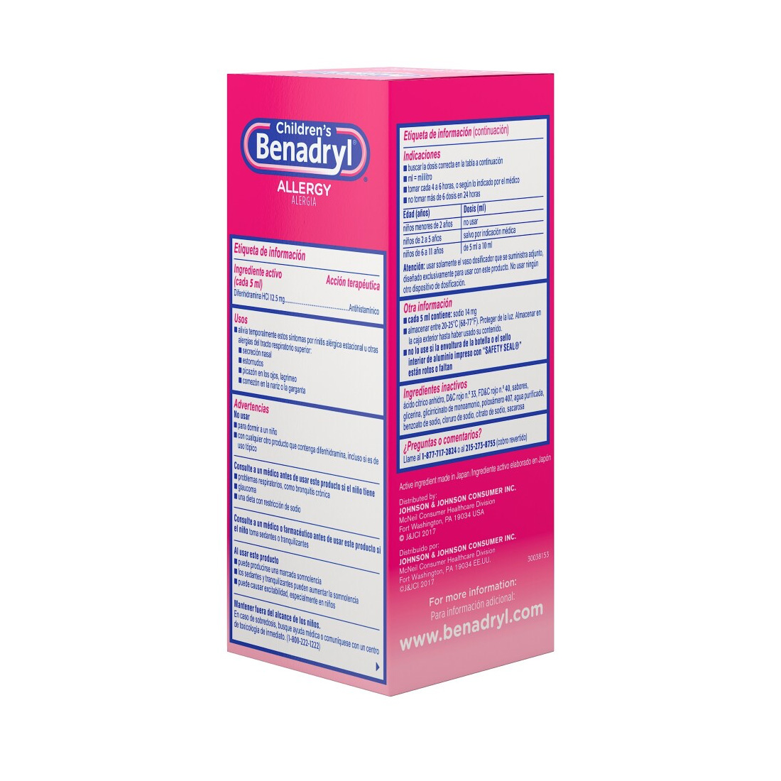 Benadryl Child Allergy Cherry 4oz