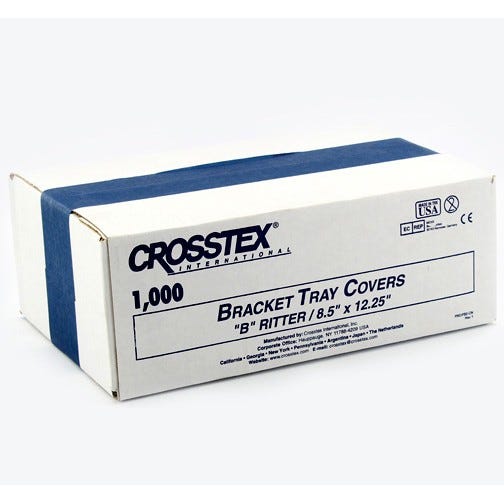 Bracket Tray Covers, Size B - Ritter, 8.5" x 12.25", Blue - 1000/Box