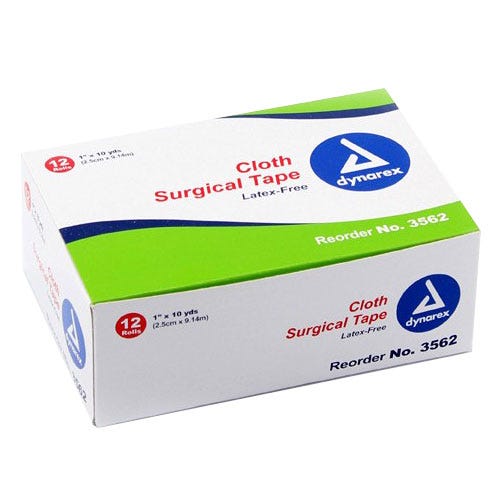 Surgical Tape Cloth 1" x 10Yds - 12/Box