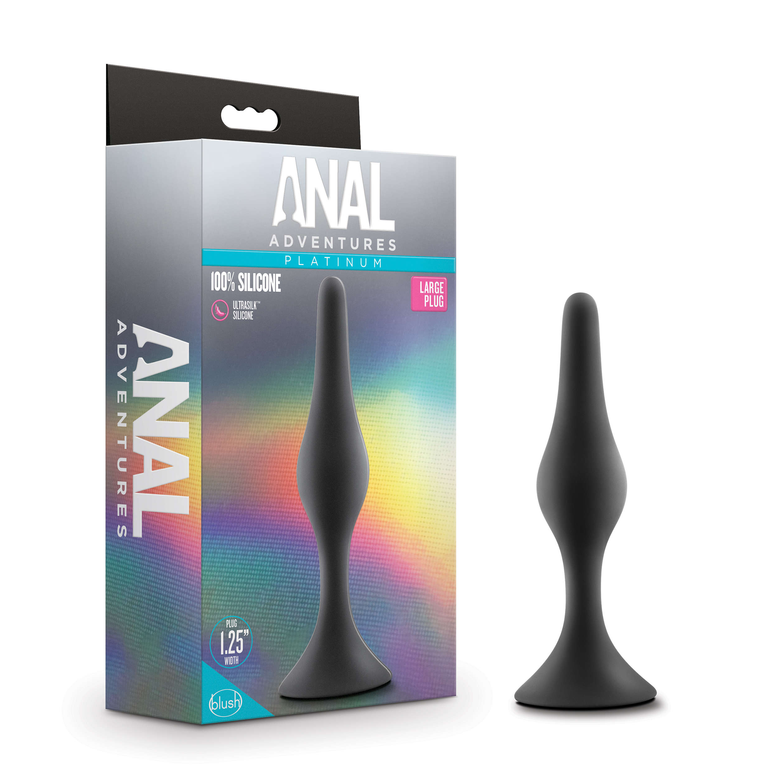 Blush Anal Adventures Platinum Beginner Black 5.25-Inch Anal Plug