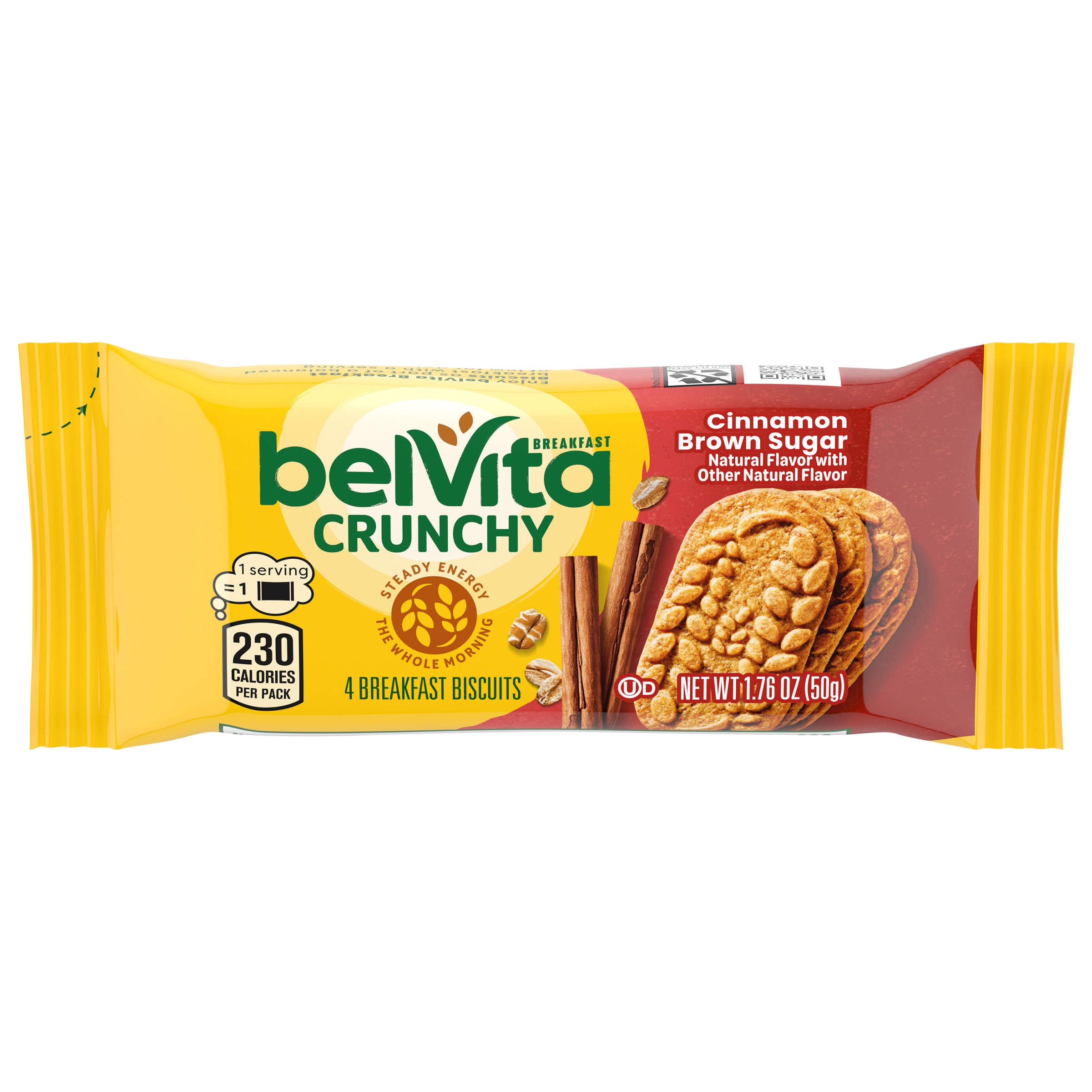 BELVITA Crunchy Cinnamon Brown Sugar Breakfast Biscuits 1.76 OZ