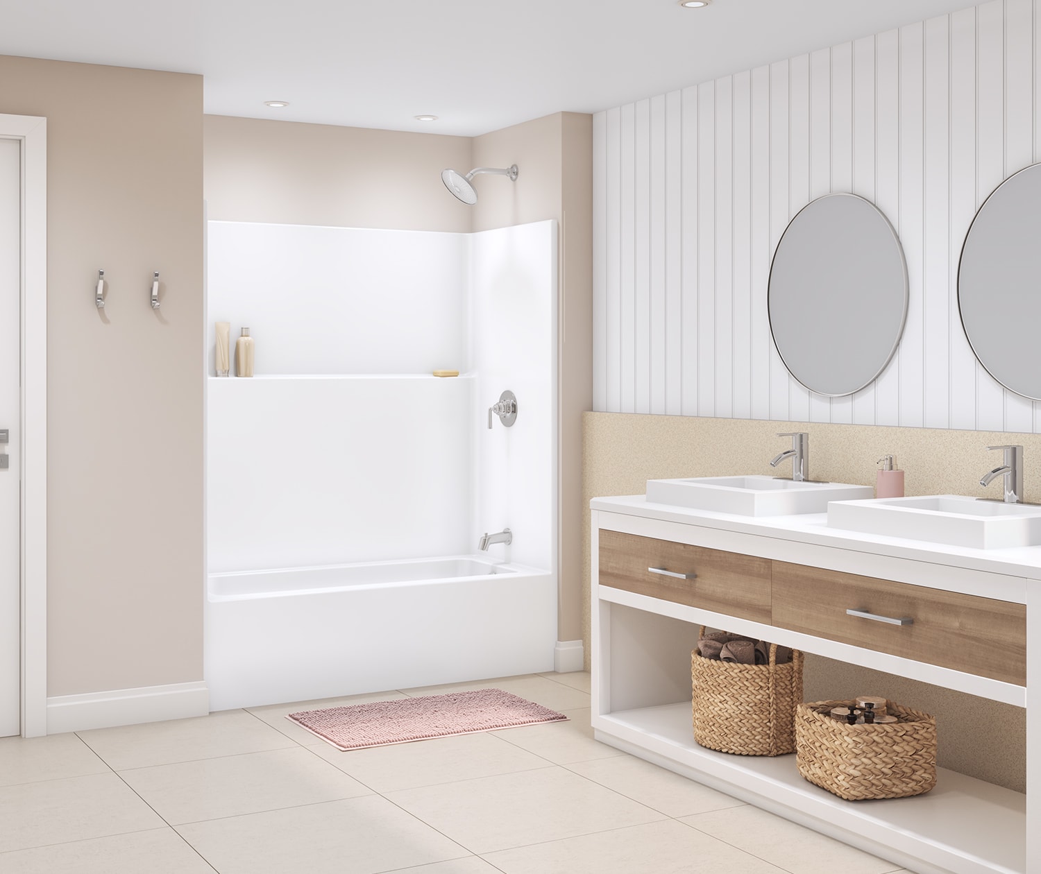 Icon Ts6030 Acrylx Alcove One Piece Tub Shower In view 6