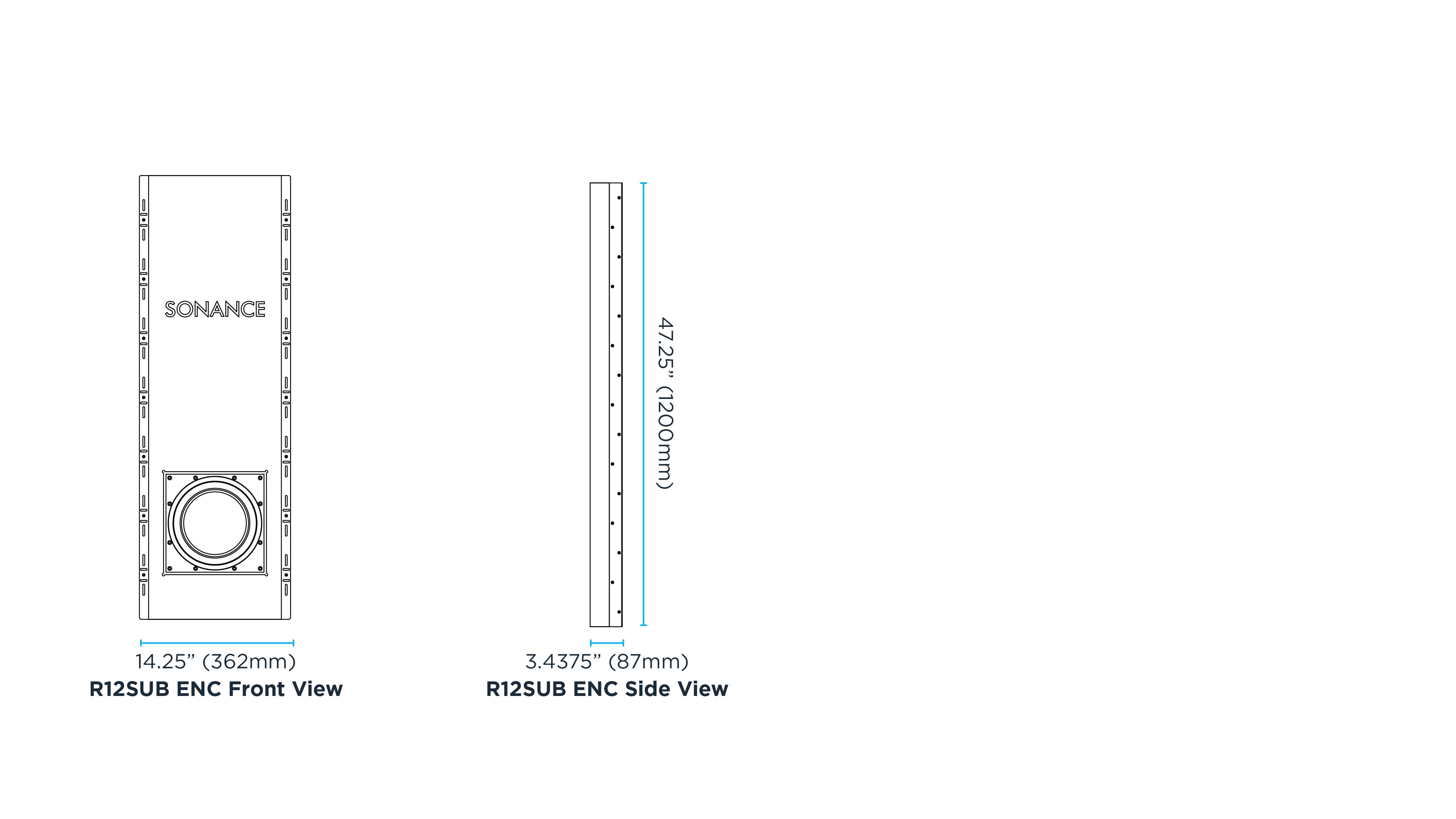 R10SUB Enclosure Dimensional Drawings