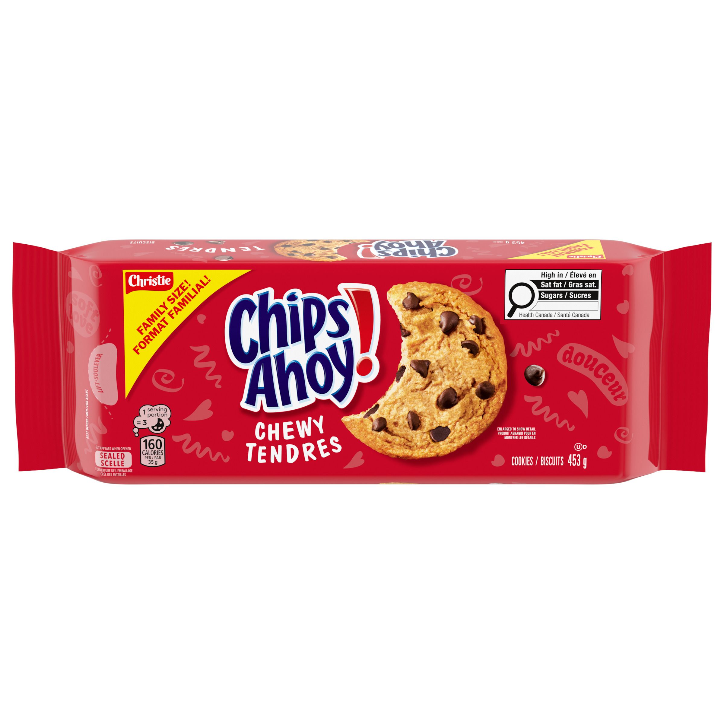 Biscuits CHIPS AHOY! Tendres, 1 emballage refermable, format familial de 453 g-1