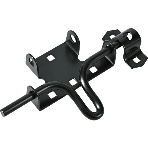 Hardware Essentials Slide Action Gate Latch Black