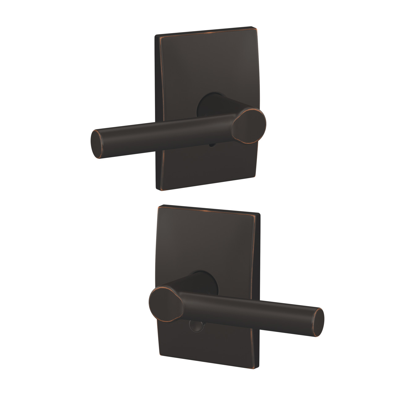 Custom Broadway Lever Combined Interior Hall-Closet and Bed-Bath Lock