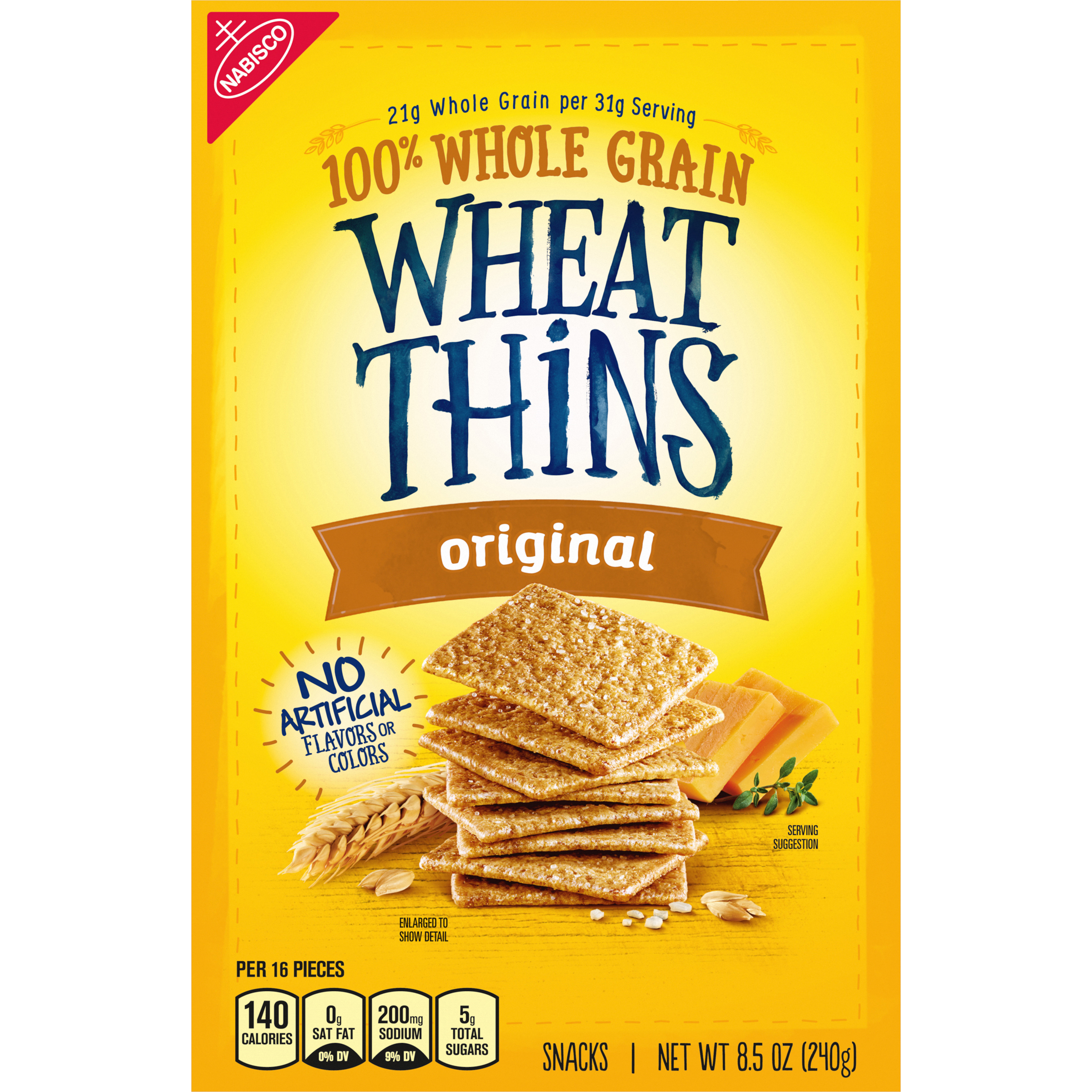 Wheat Thins Original Whole Grain Wheat Crackers, 8.5 oz-1
