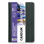Canson Graduate Mixed Media Art Book, Hard Cover Binding, 36 Sheet, 5.5x8.5 inch