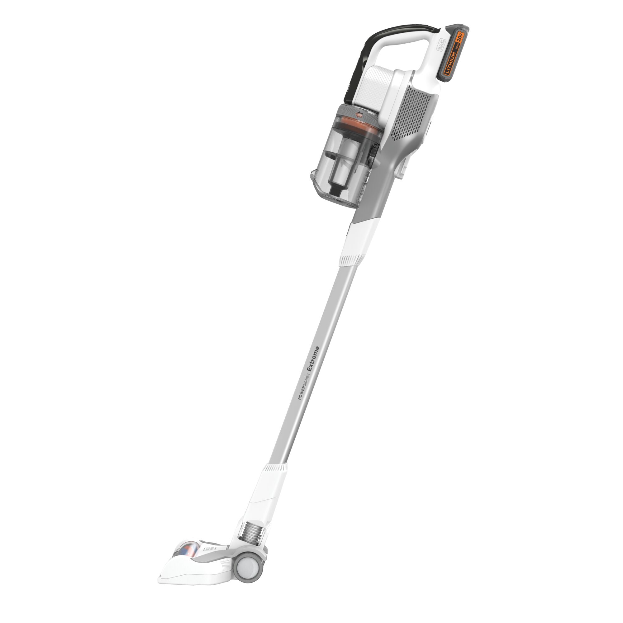 Right profile of Power series extreme 20 volt max stick vacuum.