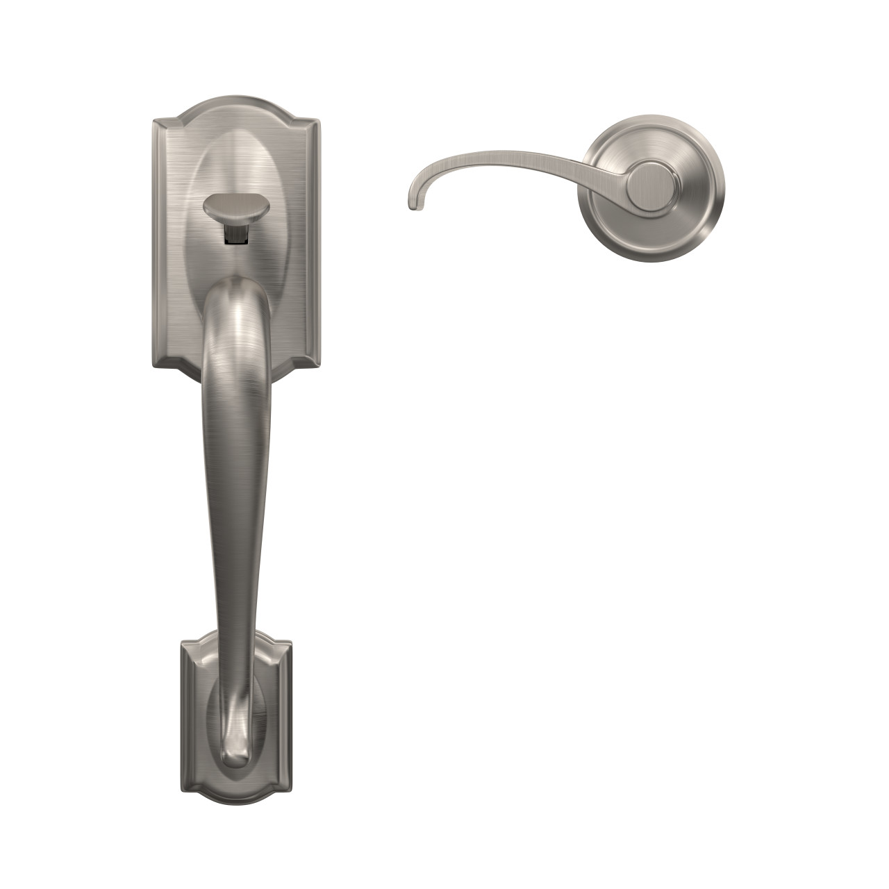 Custom Front Entry Handle and Whitney Lever with Alden Trim