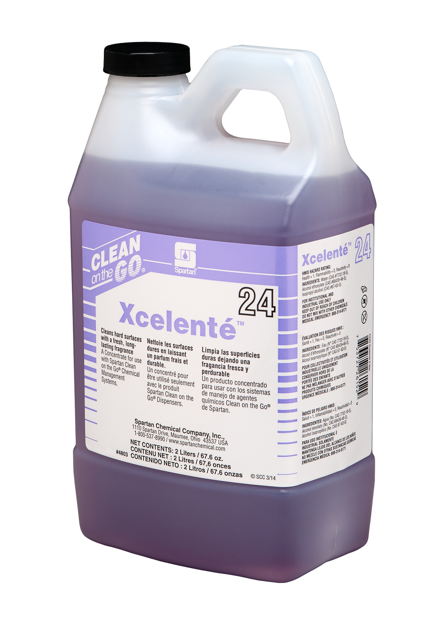 Spartan Chemical Company Xcelente 24, 2 LITER 4/CS
