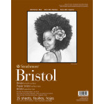 Strathmore 400 Series Bristol Paper Pad, Smooth Finish, 2-Ply, Tape Binding, 15 Sheet, 11x14 inch
