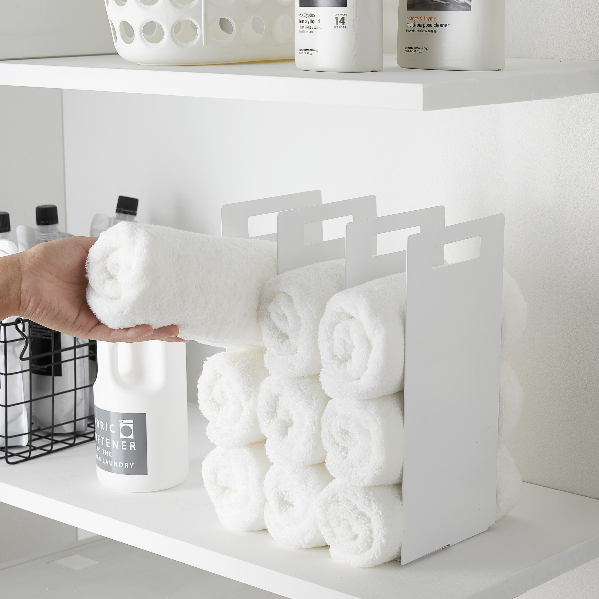 Towel Organizers (Set of 2) : Stylish & Space-Saving