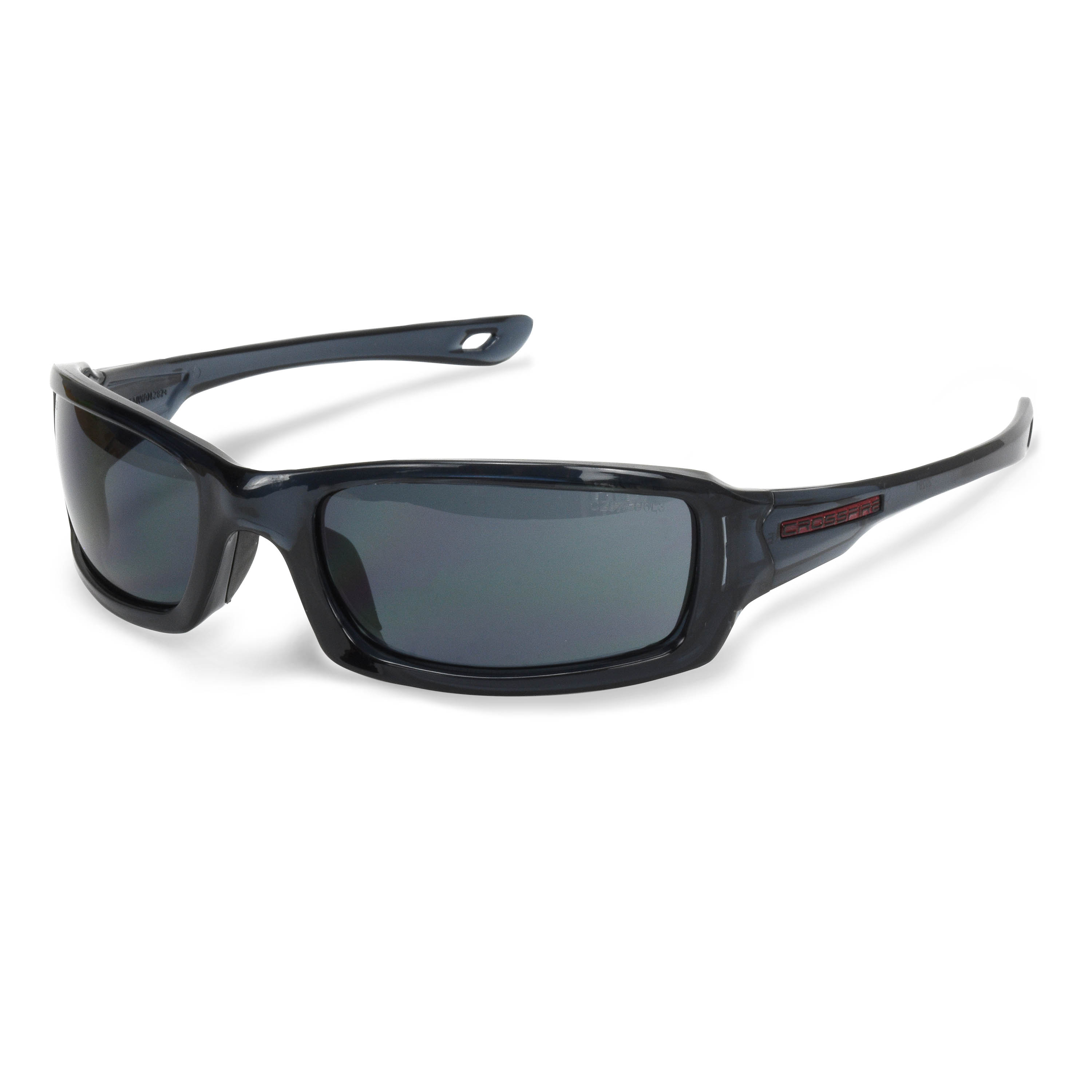 M6A Premium Safety Eyewear - Crystal Black Frame - Smoke Lens
