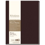 Strathmore 400 Series Art Journal Mixed Media Paper, Toned Tan, Hardbound Binding, 96 Page/48 Sheet, 8.5x11 inch