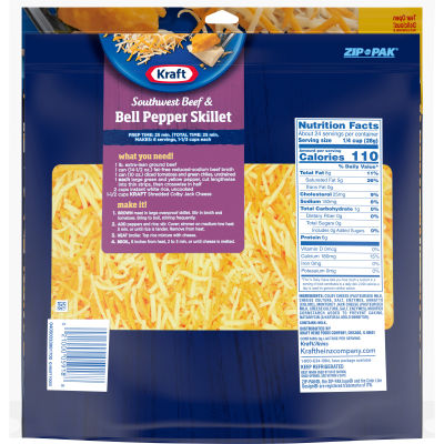 Kraft Colby Monterey Jack Shredded Natural Cheese 24oz Bag My Food