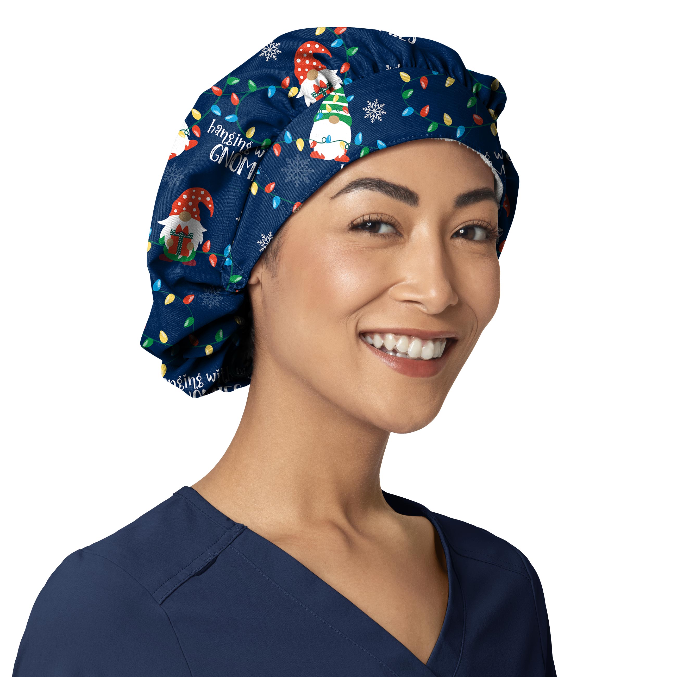 Zoe+Chloe Print Bouffant Scrub Cap-Zoe&#43;Chloe